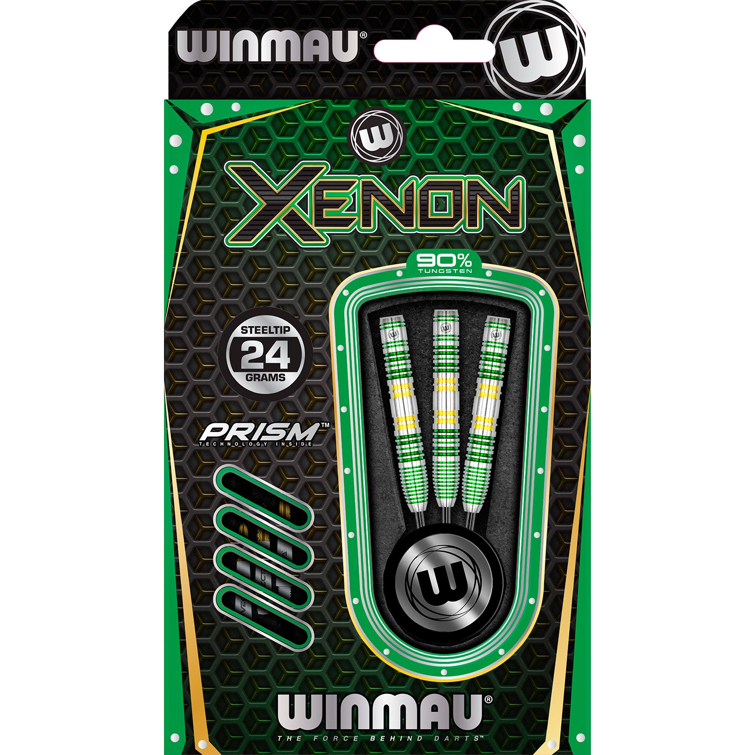 Winmau Xenon 90% volframiteräksestä valmistetut tikkat